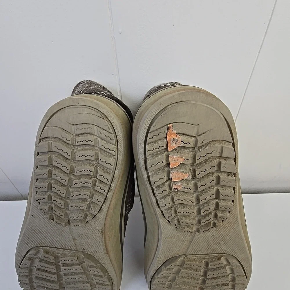 Smart Wool‎  Timberland Women's 6.5 Suede Plaid Roll Down Button Boots